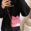 Mini Bow Crossbody Bag Fashion Pu Solid Lipstick Storage Shoulder Bags Trend Messenger Tote Exquisite Purses