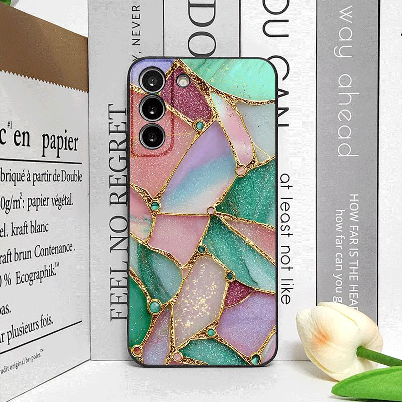 Винтажный Чехол для Телефона с Печатью Текстуры Зеленого Мрамора Art для OPPO Reno 13 12F 11 10 Pro Plus FindX5 X3 Lite X7 PRO Матовый Мягкий Чехол