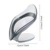 1pc Drain Soap Holder Box Bathroom Shower Soap Storage Tray Rack Ledge Leaf Shape Plastic Drainage Accessory