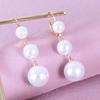 Retro French Ball Pearl Earrings Femininity Tassel Long Internet Celebrity Earrings Earrings