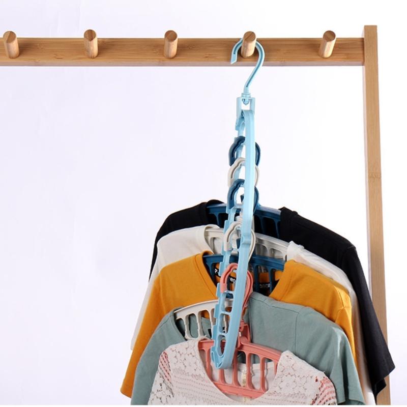 1 шт. Пластиковые вешалки с несколькими отверстиями, органайзер для экономии места в доме для спальни, гардероба, дома, общежития