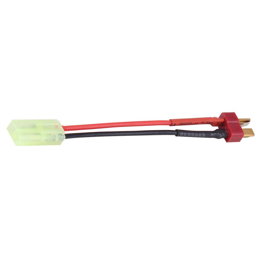 T Plug Male to Small Female Connector Adapter 18AGW Silicone Cable RC Accessory