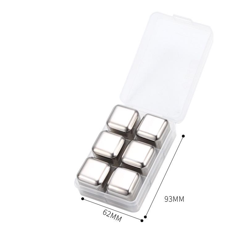 Cross-Border Stainless Steel Ice Cubes and Whiskey Stones Gift Set