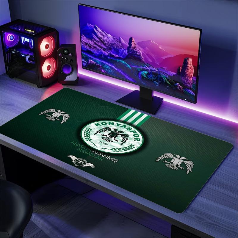 Konyaspor Color Mouse Pad Large Gaming Table Cushion Non-slip Laptop Tablet Big Mousepad XXL Mat Mini PC Playmat With Lock edge