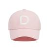 DEINET D LOGO WASHED CAP IN PINK