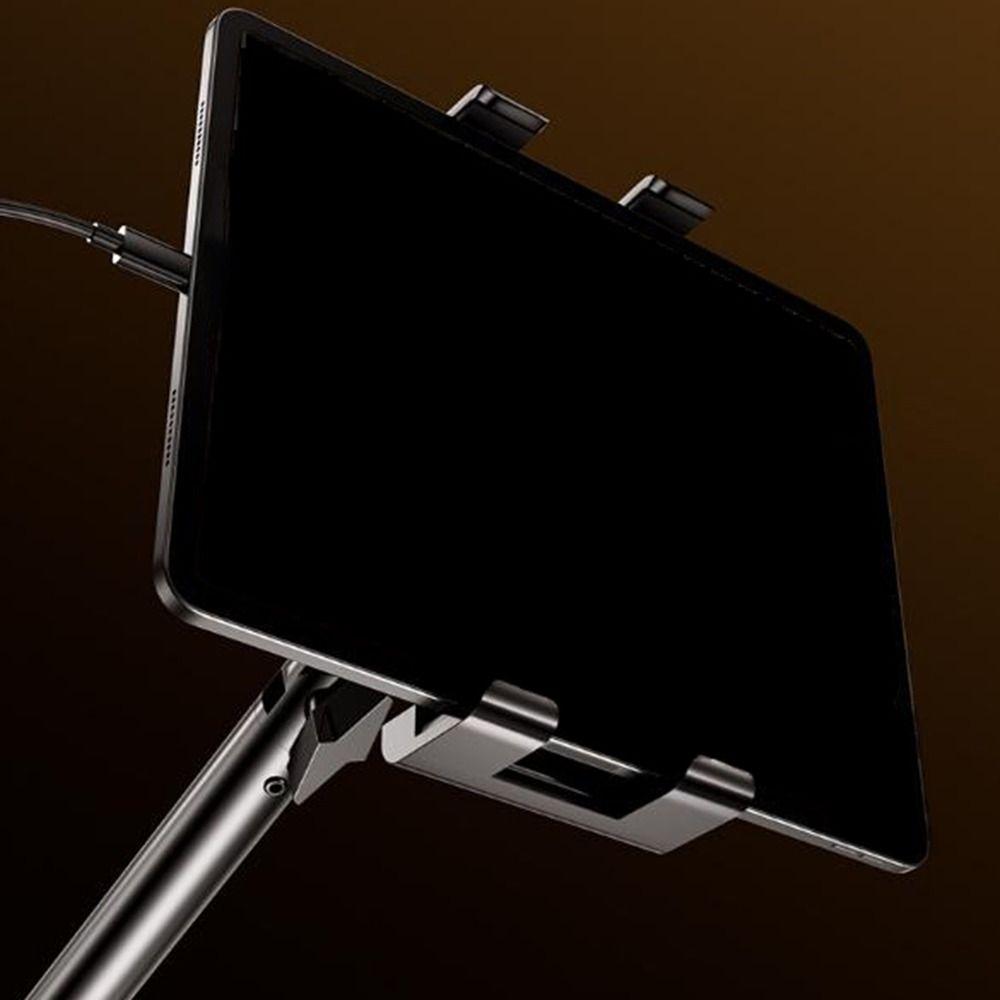 Carbon Steel Tablet Mount Stand 360° Rotating Pad Tablet Bracket Live Streaming