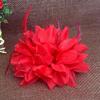 Fascinator Corsage 1X Flower Feather Brooch Wedding Ball Head Hair Clip