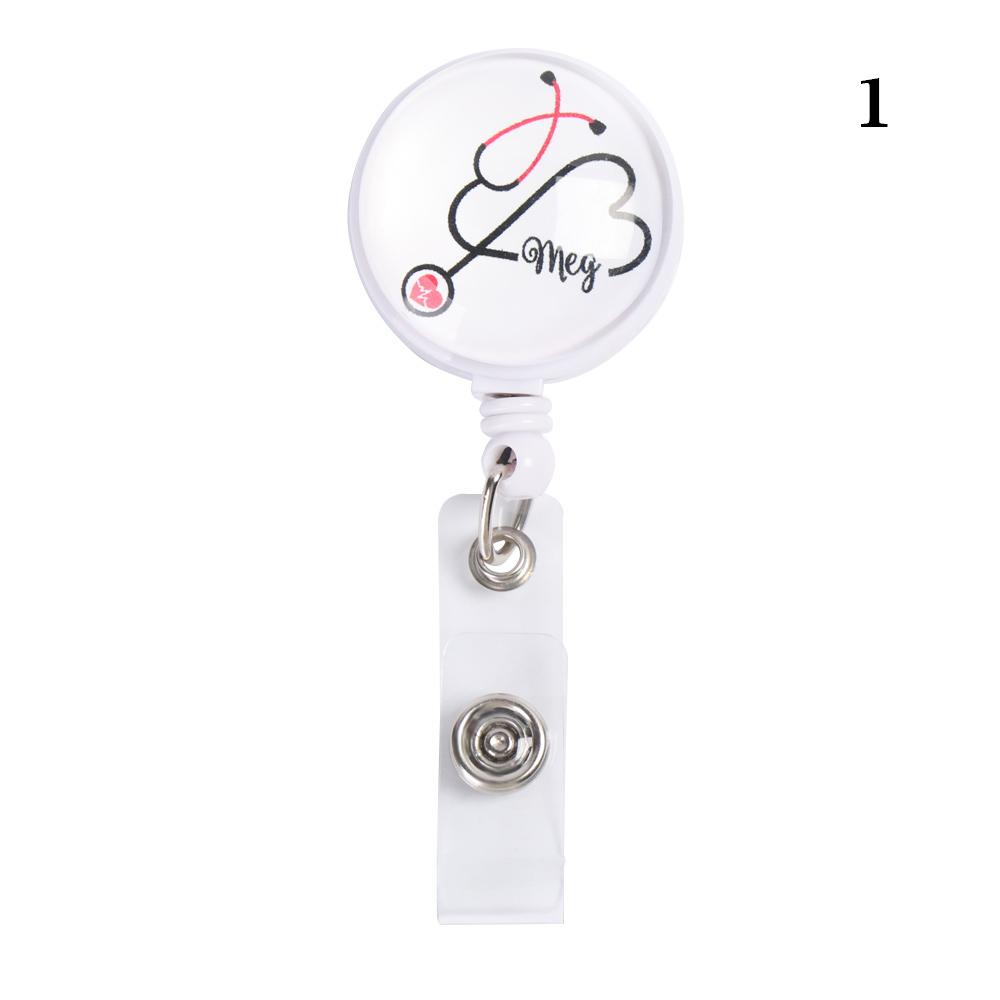 Creative Retractable Badge Reel Clip for Nurse Doctor Student ID Card Badge Holder Anti-Lost Clip