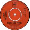 7inch Record ANDY WILLIAMS - More And More 2886 CBS 1967 UK Pop Used