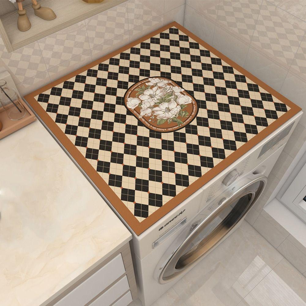 Absorbent Fridge Top Mat Printed Table Pad Microwave Oven Protecor Floor Mat Home