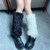 Chubby Furry Leg Warmers Solid Colors Y2k Leggings Thickened Stockings Women  Women