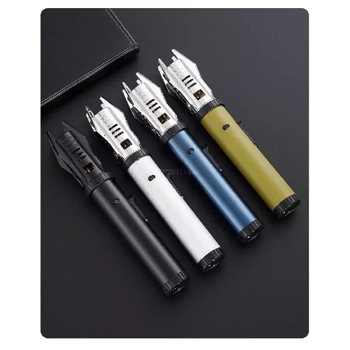 Planet Lightsaber Metal Outdoor Windproof Turbine Torch Jet Lighter BBQ Welding Cigar Tool Butane Gas Lighter 360° Gun