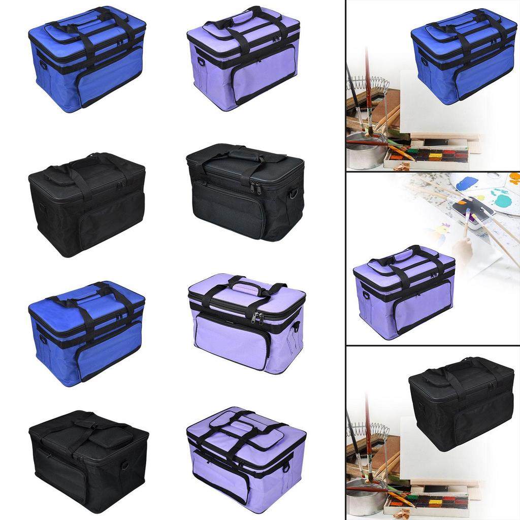 Сумка для хранения художественных принадлежностей, чехол для переноски с ручкой и регулируемым плечевым ремнем