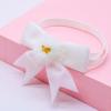 Ошейник для домашних животных с бантом, регулируемый, не выцветающий, приятный для кожи, яркий цвет, износостойкое платье