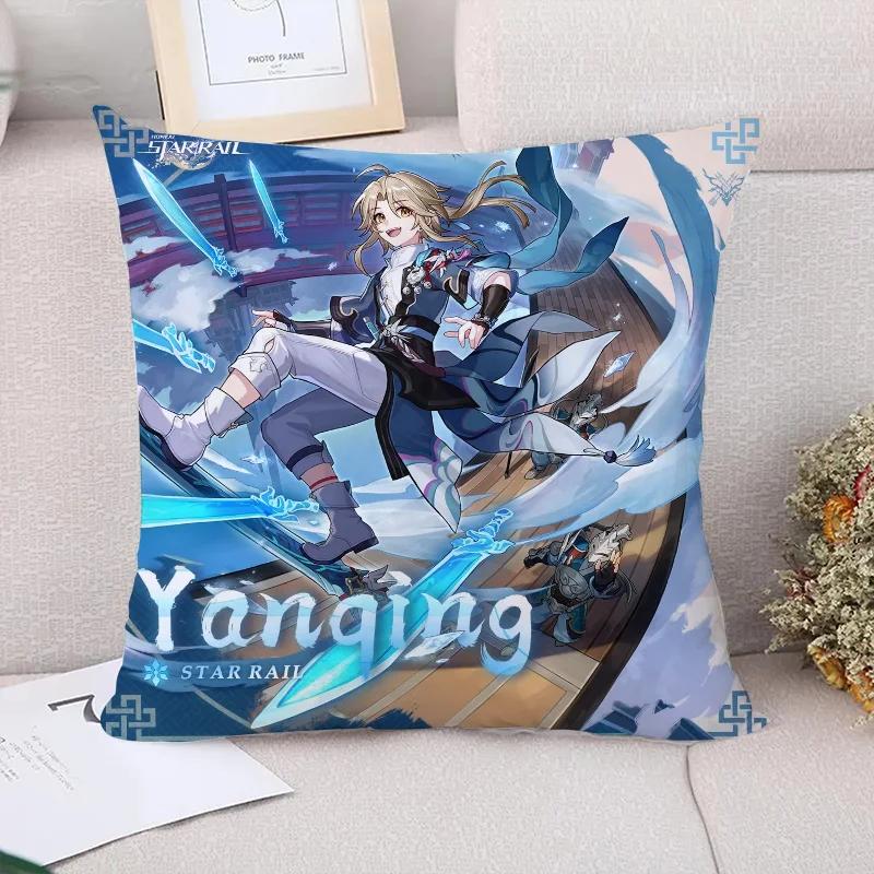 Pillow Cases Decorative Cushions Cover for Sofa Honkai Star Rail Pillowcases Cushion Covers Pillowcase Car Decoration Body
