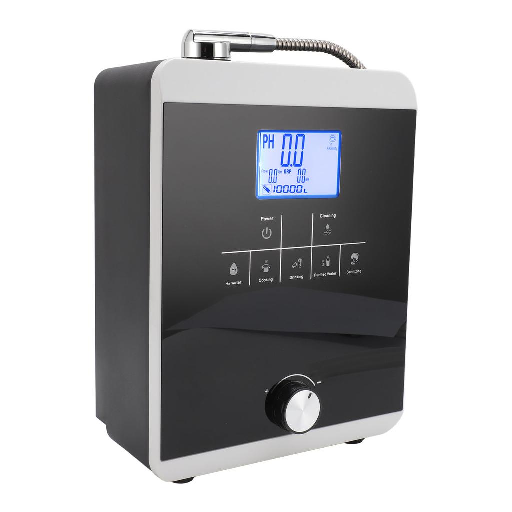 Alkaline Water Ionizer Machine 5 Settings 3.8 Inch Color LCD Display Hydrogen Rich Generator Wall