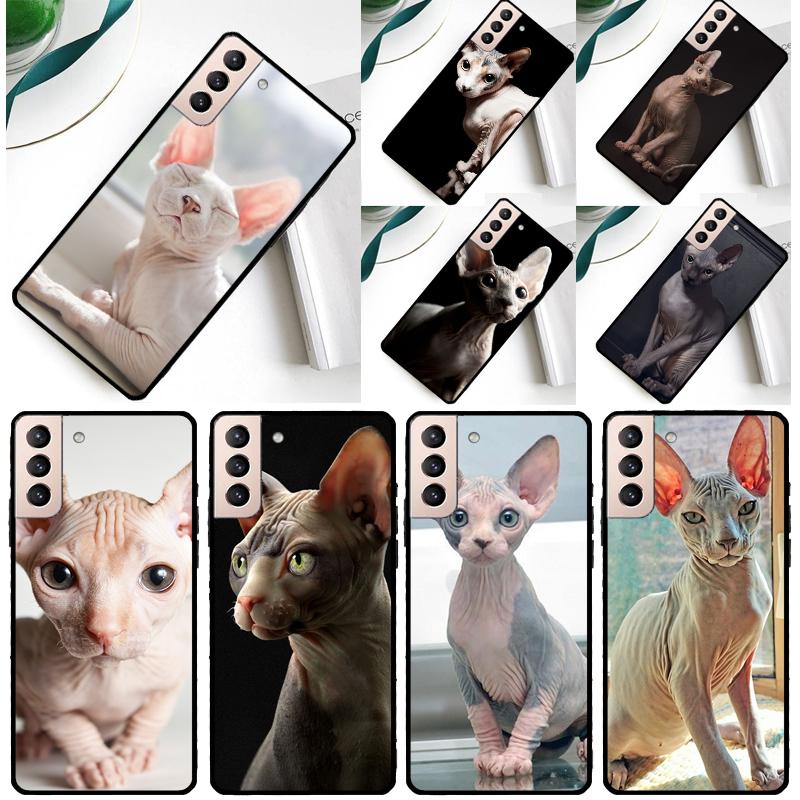 Sphynx Cat Phone Case For Samsung Galaxy S25 Ultra S24 Ultra S9 S10 S20 S21 S22 S23 Plus S24 FE Cover