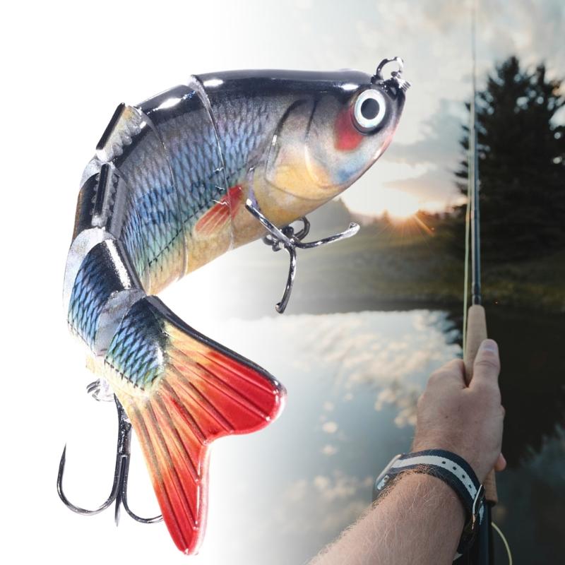 Multi Jointed Crankbaits 6 Segment Hard Baits Trout Lures Swimbait Minnow Fishing Lures Wobbler Fishing Tackle