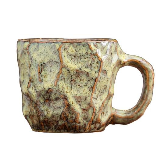 Керамическая кофейная кружка 270 мл Большая чайная чашка Новинка Минеральная форма Декоративный тамблер Уникальный домашний декор Подарок для любителей кофе