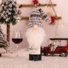 Christmas Champagne Wine Bottle Cover Dress Up Holiday Party Wine Bottle Decor Home Table Ornments Xmas New Year Gift