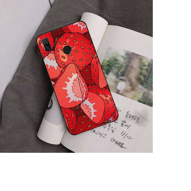 Fruit Food Strawberry Phone Case For Redmi Note 7 5 8A Note8pro 9Pro 8T Coque for Note6pro Capa