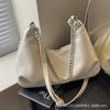 Fashion Soft Shoulder Croissant 2025 New Summer Design Sense Niche Messenger Bag Chain Commuter Shoulder Bag