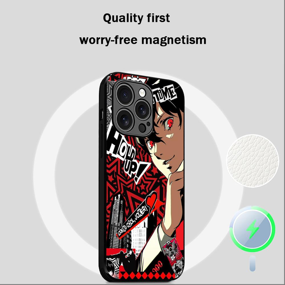 P5 горячий игровой дизайн узор инс Чехол для телефона для iPhone 17 16 15 14 13 12 Plus Pro Max Высококачественный Люксовый Magsafe Овчина