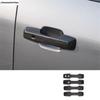 Outer Side Rear Door Handle Bowl Decoration Cover Trim For BYD Leopard 5 2024 2025 5D Carbon Fiber Look Accessories Exterior Kit