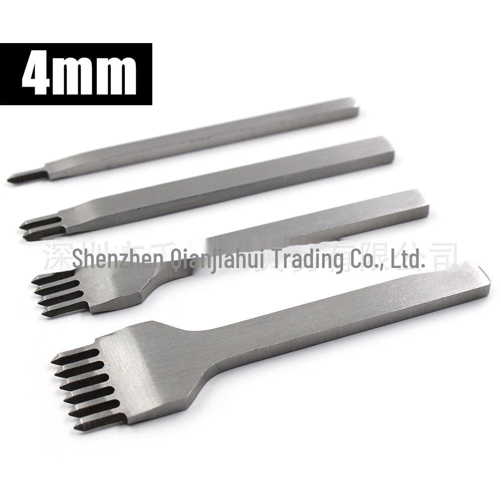 Инструмент для перфорации кожи из белой стали с несколькими характеристиками - алмазная резка, варианты от 3 до 6 мм