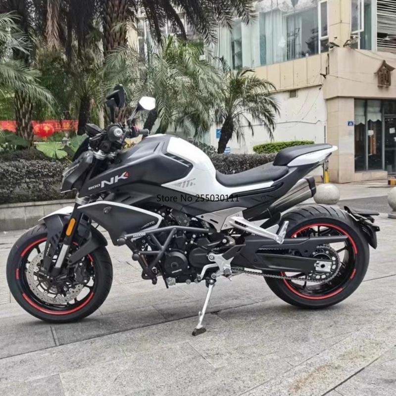 For CFMOTO 800NK NK800 carbon steel competitive bar aluminum alloy anti fall head spring bumper modification