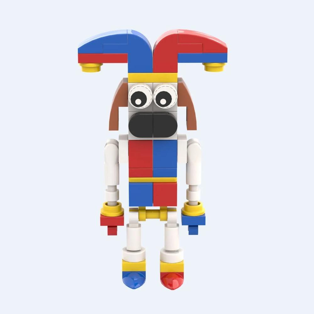 Удивительный цифровой цирк аниме фигурки строительные блоки ужасы игра мультфильм кукла модель набор милые игрушки для детей рождественские подарки