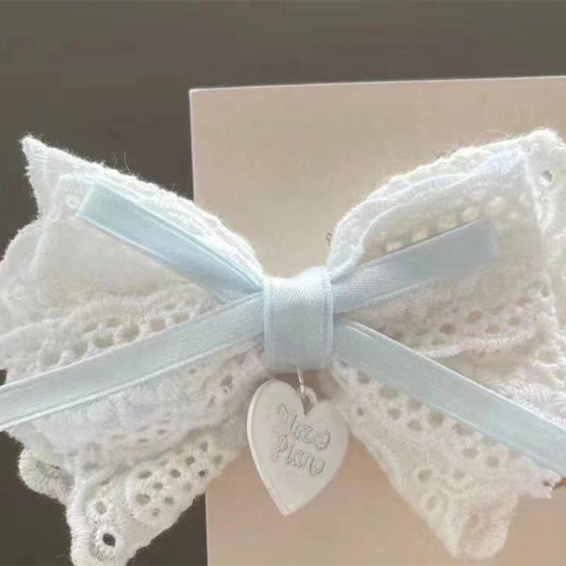 Sweet Girls Hair Clips Lace Lolita Bow Hairpin For Female Lolita Hair Clip Hair Accessories Barrettes Headwear