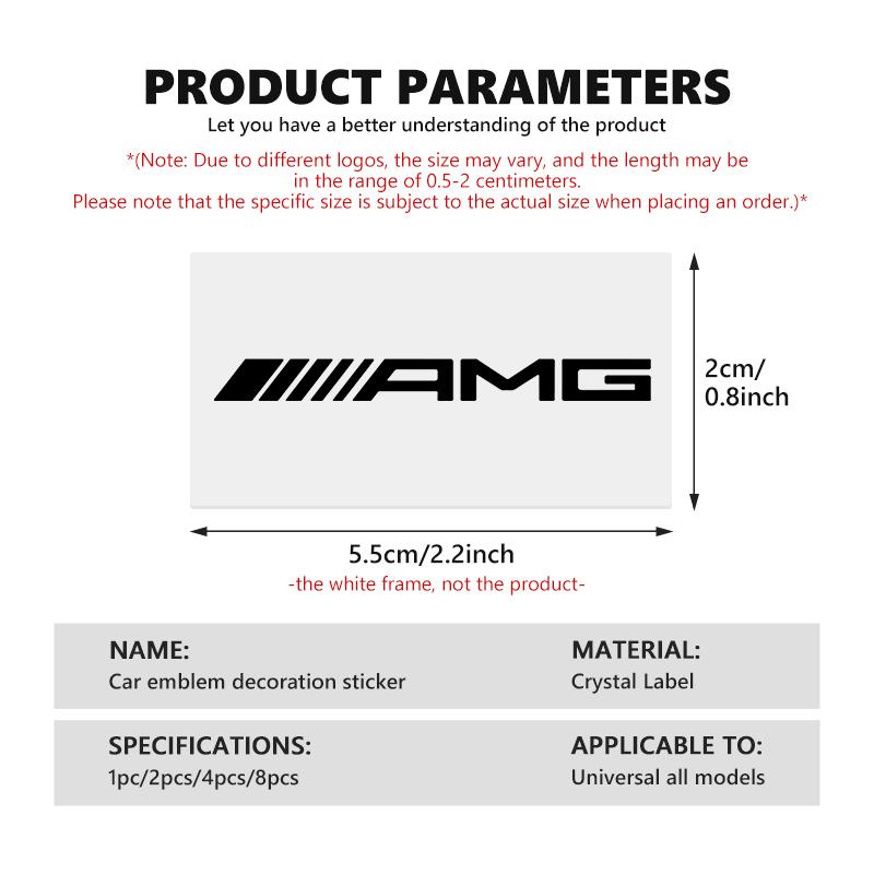 PAD5  Car Stickers Body Glass Center Console Decorative Stickers For AMG Mercedes Benz CITAN VITO SPRINTER CLS SLK W202 W203 W204 W205