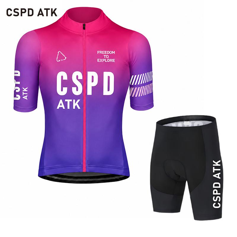 Men's Cycling Suit Set Summer Quick Drying Cycling Jersey High Elasticity Cycling Bib Pro Team Cycling Sportswear Set