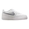 Nike Air Force 1 Low White Wolf Grey Crimson Mini Swoosh (GS) Детские кроссовки Wolf-Grey-Crimson FD9772-100