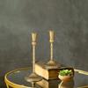 Retro Gold Spiral Candlestick Holders Candlestick Stand Home Decoration Candlelight Dinner Table Romantic Wedding Ornaments