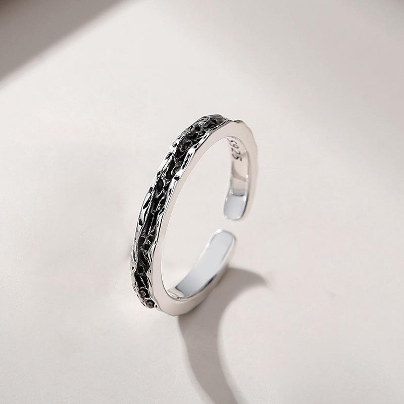 Парные кольца Abyss Пара высококлассных парных колец, Нишевый дизайн, Старые и ретро, Дарите подарки парню