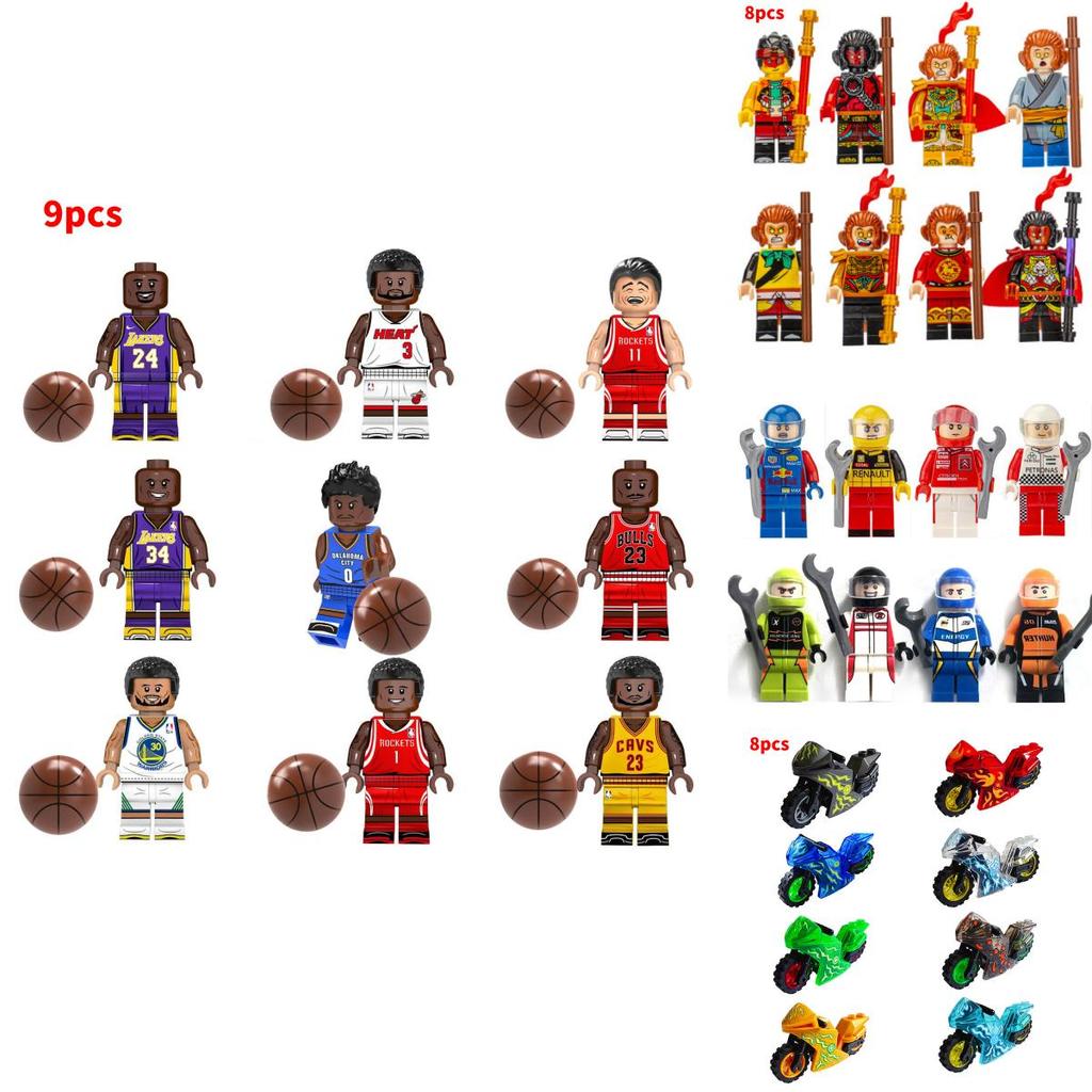 Набор мини-фигурок Городской профессиональный инженер и пожарный, строительные блоки для детей