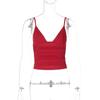 Women's Summer Solid Colour Sexy V-Neck Slim Small Camisole Tank Top