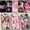 Чехол с красивыми цветами пионов для iPhone 12, 11, 13, 14, 15 Pro Max 12 Mini 7 8 Plus X XR XS Max SE 2020, чехол для телефона