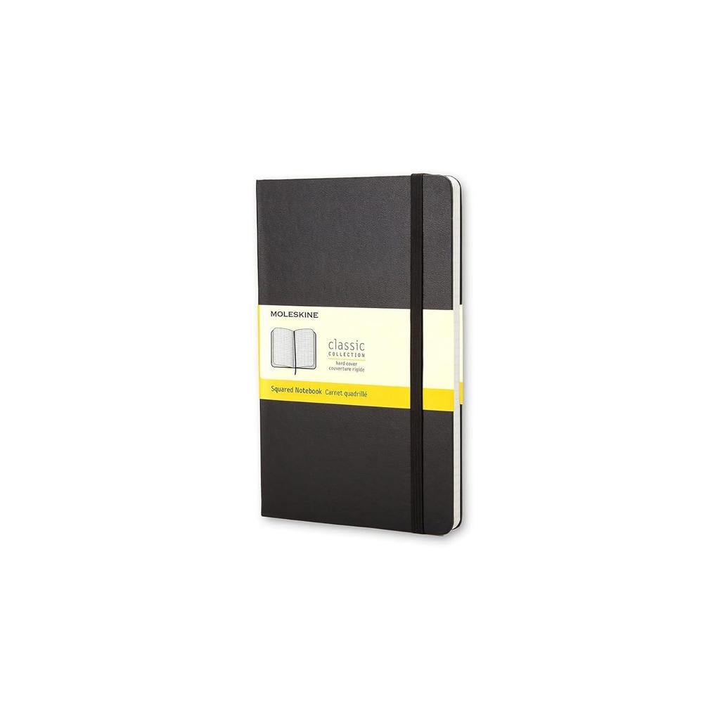 Moleskine Notebook Classic Hardcover Graph Large Size (13cm wide 21cm tall) Black QP061