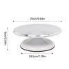 Вращающаяся подставка для торта, поворотный столик для торта, алюминиевый сплав, 10/12 дюймов, бесшумный подшипник, закругленные края, для дома, для принадлежностей для украшения торта