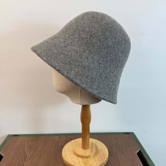 Yousheng Fisherman Hat Adjustable Wool Winter Warm Hat Women Casual Bucket Hat with Wide Brim Versatile Accessory