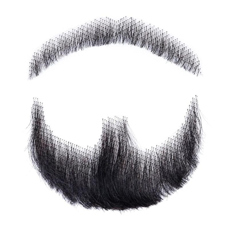 Накладные бороды Реалистичная костюмная борода Искусственная борода Накладные усы Борода для Хэллоуина Косплей