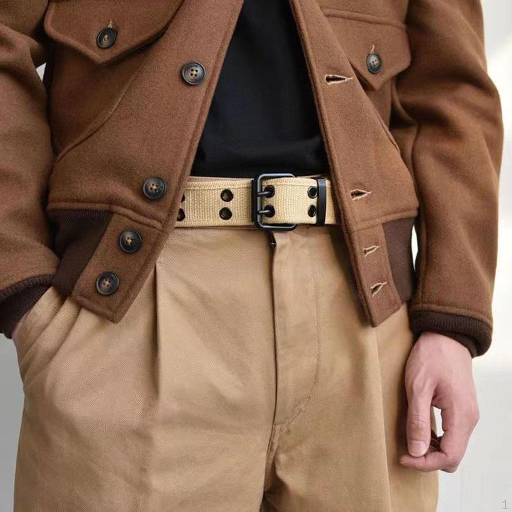 Double Grommets Belt Jeans Punk Belts Casual Waistband Clothing Accessories