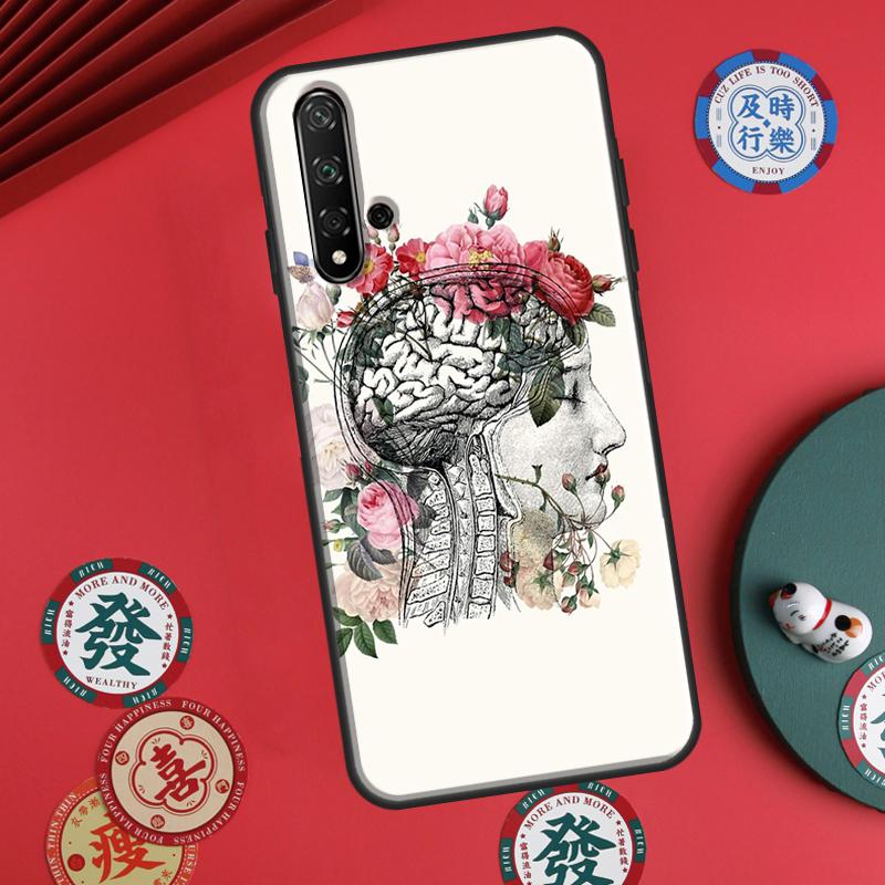Чехол Anatomy Brain Для Huawei P60 Pro P30 P40 Lite Nova 7i 8i 11i 12i 12s 10 9 SE Y90 Y60 Y70 Y72 Y61 Y91