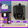 1 Set Wireless Door Bell Chime Button Protective Cover Outdoor Home Doorbell Waterproof Cover Splash Guard Cover