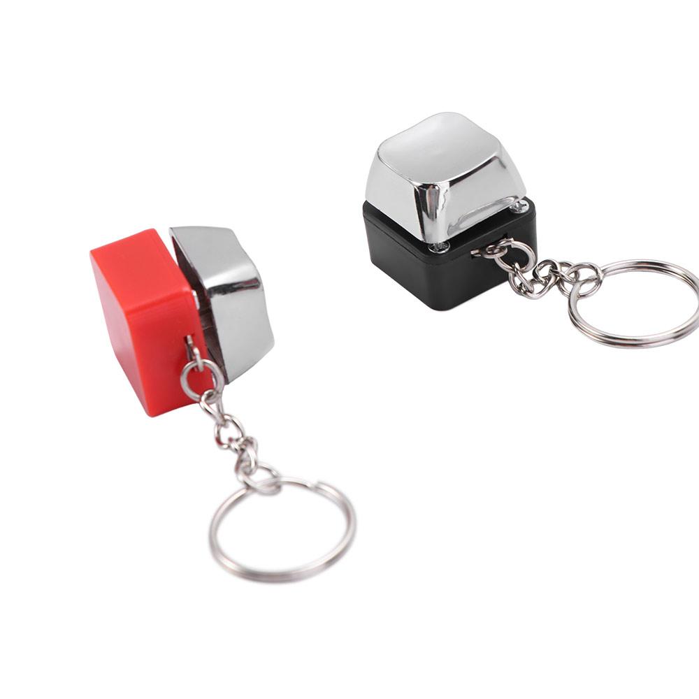 Metal Key Ring Prank Toy Mild Pulse Induction Prank Electric Shock Button Holiday Entertainment