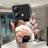Красивый Цветок Милые Кошки Чехол Для Xiaomi Poco M6 Pro 4G / Poco M7 Pro 5G Закаленное Стекло Чехол Для Телефона Защитная Крышка Жесткий Корпус