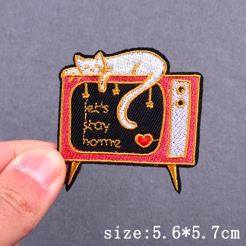 Cartoon Animal Patch Iron On Patches For Clothing Thermoadhesive Patches On Clothes Hip Hop Embroidery Patch For Clothes Badges